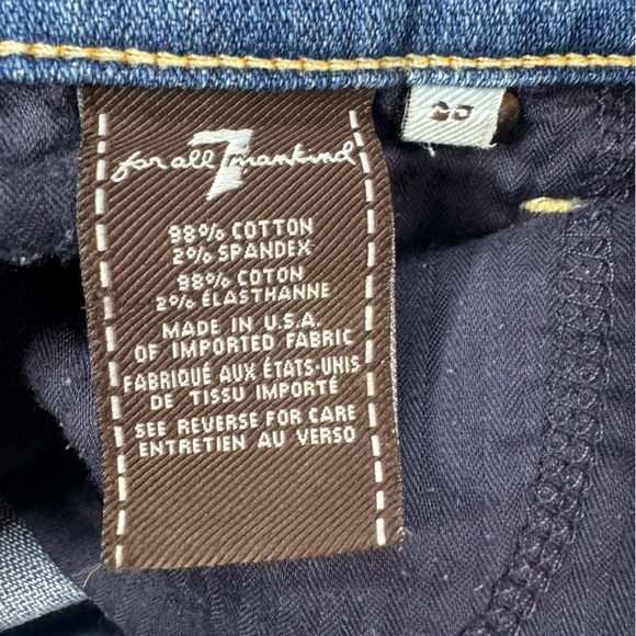 7 for all Mankind Josefina Skinny Boyfriend Jeans Sz 25 - Picture 11 of 14